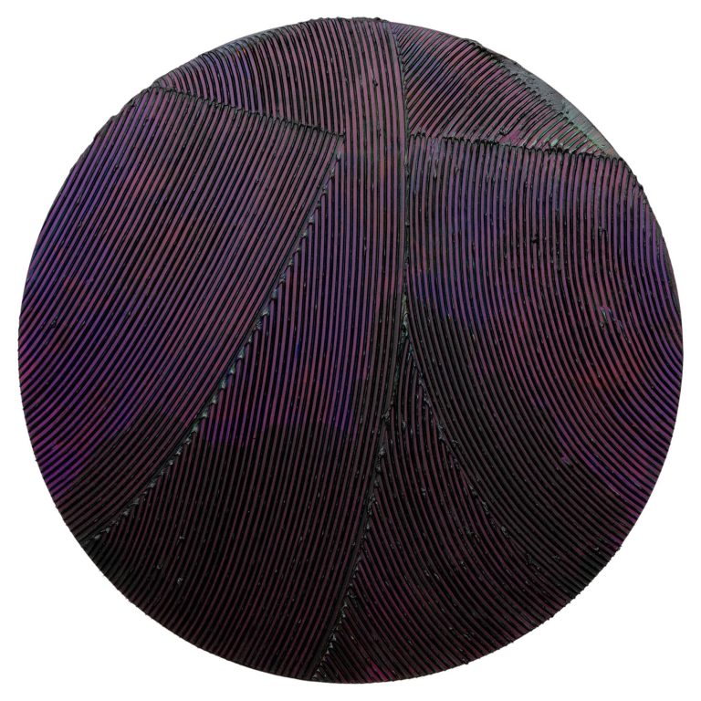 Tondo schwarz-violett von Jakob Gasteiger 2021