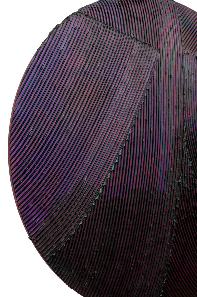 Detail Tondo violett schwarz von Jakob Gasteiger 2021