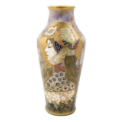 Portrait Vase "Allegory of Germany" Nikolaus Kannhäuser Amphora ca. 1899 ivory porcelain marked