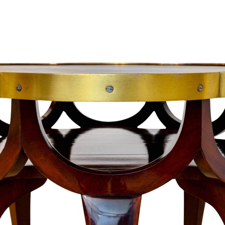 Elephant trunk table Adolf Loos Friedrich Otto Schmidt Vienna ca. 1899 mahogany brass