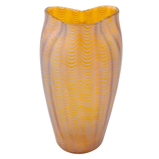 Vase Johann Loetz Witwe Dekor Orange Aeolus um 1902