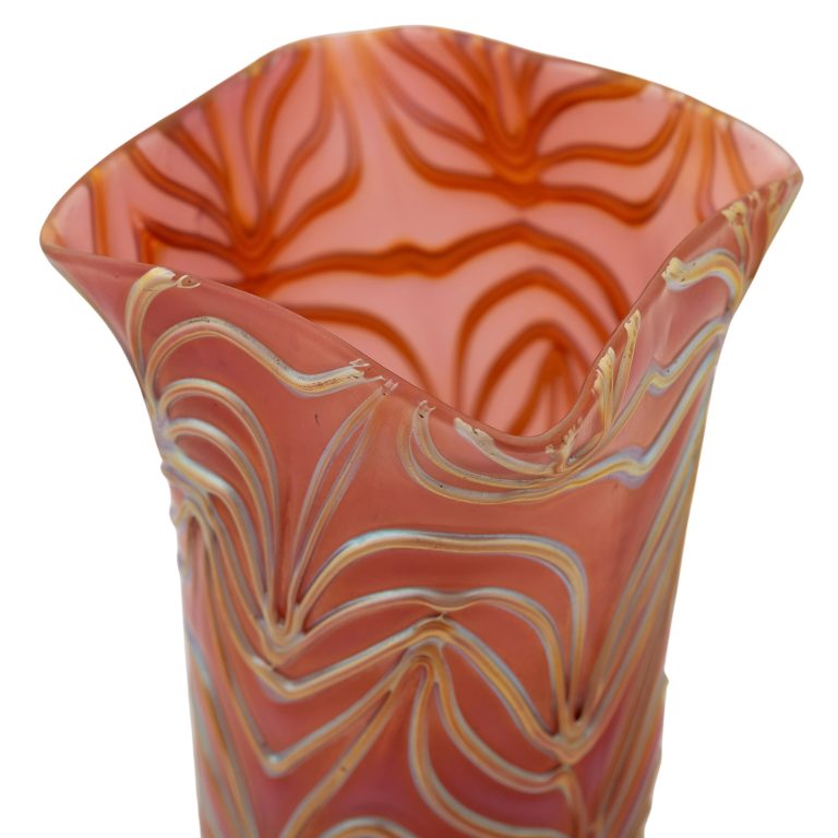 Vase Johann Loetz Witwe Dekor Camelienrot Formosa um 1902