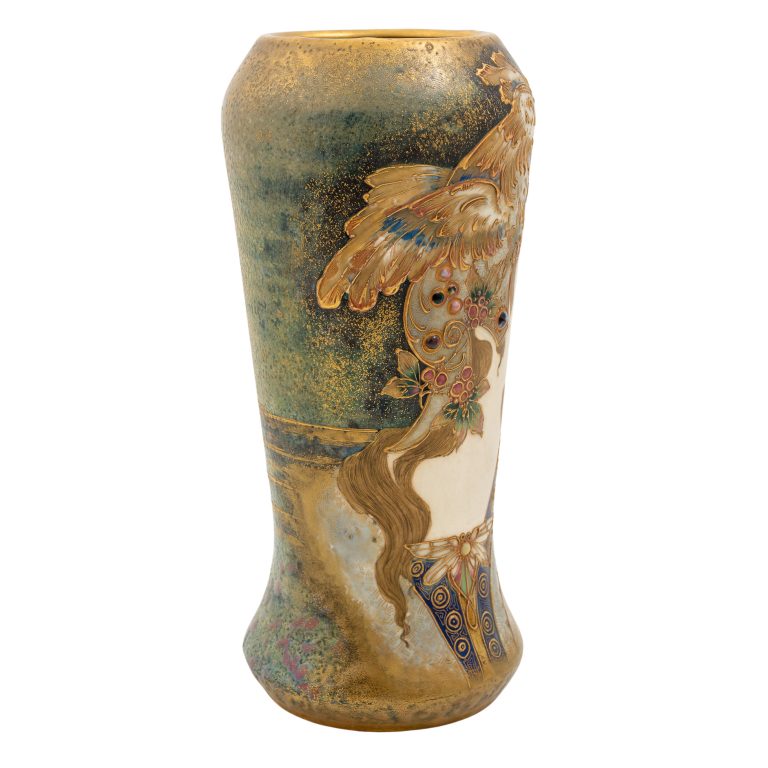 Portrait Vase "Allegory of France" Nikolaus Kannhäuser Amphora ca. 1902 ivory porcelain marked