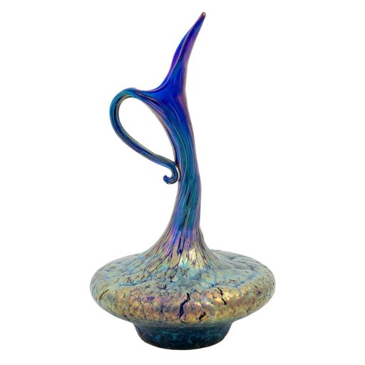 Vase Franz Hofstötter Johann Loetz Witwe Dekor dunkelblau Phänomen Genre 377 um 1900 signiert