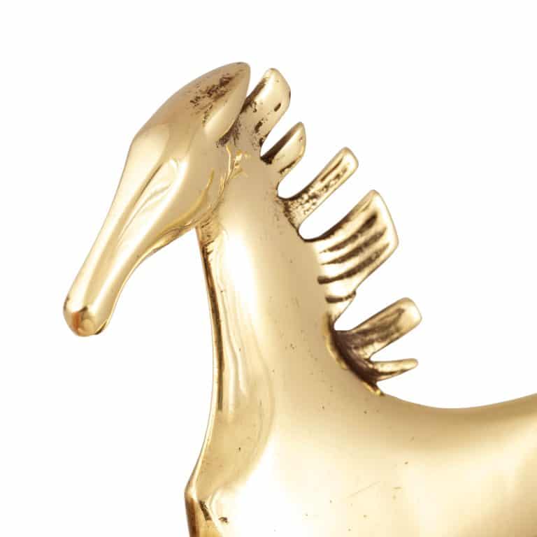 Springendes Pferd Karl Hagenauer Werkstätte Hagenauer Wien um 1939 Messing markiert