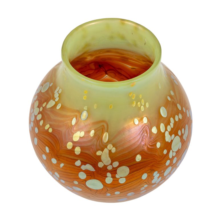 Vase Johann Loetz Witwe Dekor Cytisus Maigrün um 1902