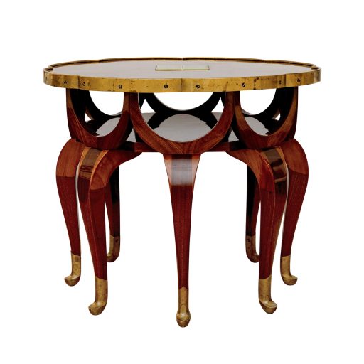 Loos Elefantenrüsseltisch Adolf Loos Friedrich Otto Schmidt Wien um 1899 Mahagoni Messing
