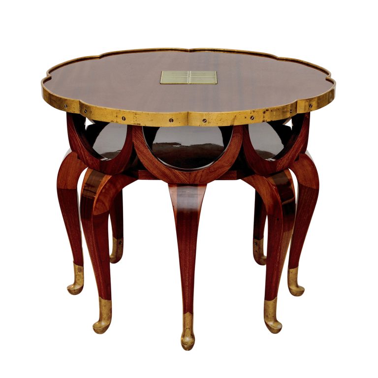 Loos Elefantenrüsseltisch Adolf Loos Friedrich Otto Schmidt Wien um 1899 Mahagoni Messing