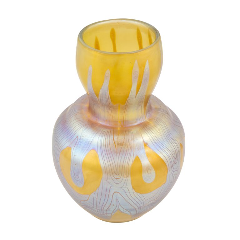 Vase Johann Loetz Witwe für E. Bakalowits Söhne Dekor Phänomen Genre 7773 um 1899 signiert