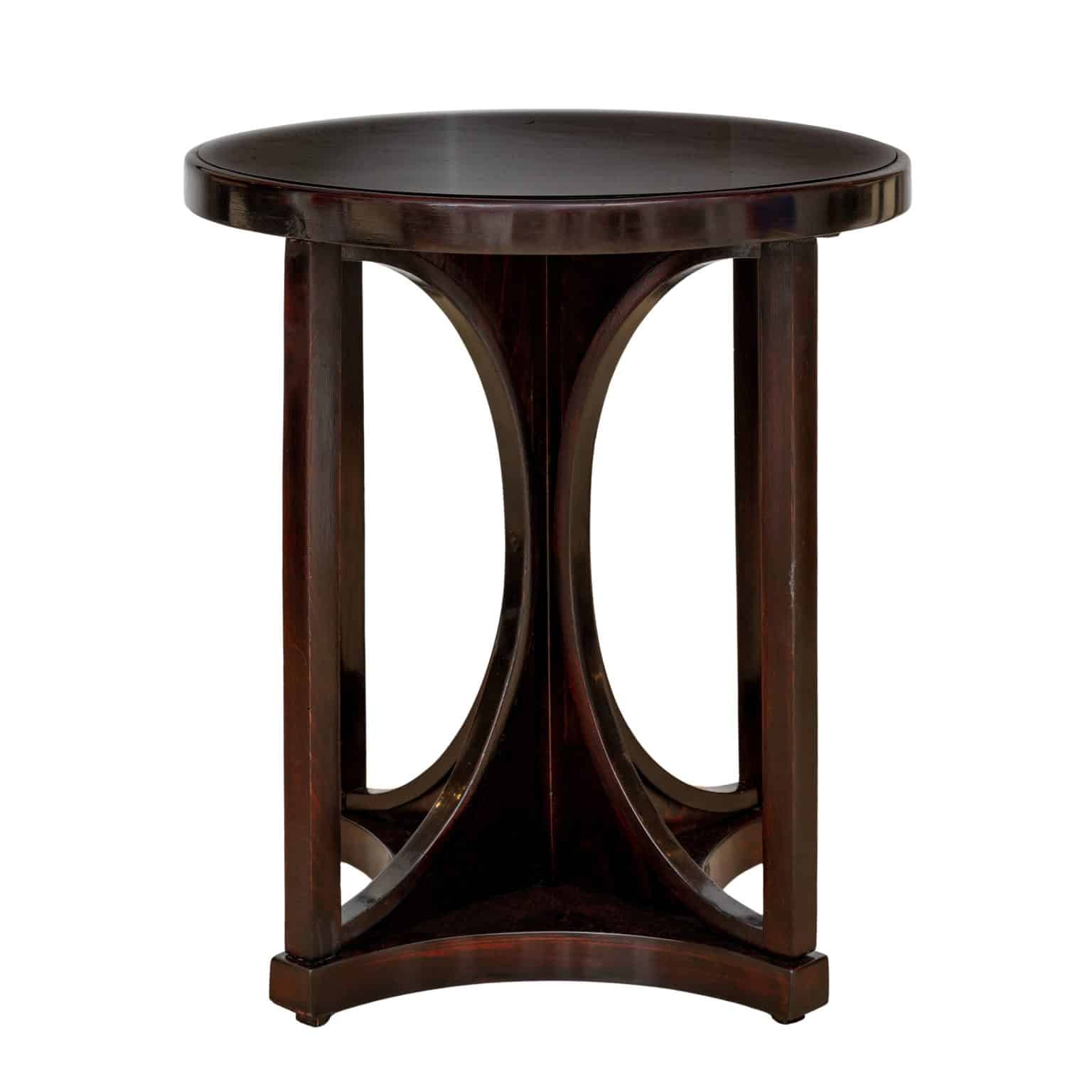 Runder Salon-Tisch Josef Hoffmann J. & J. Kohn Wien um 1910 Buche gebeizt