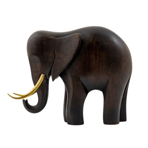 Elefant Werkstätte Hagenauer Wien um 1928 Edelholz Messing markiert