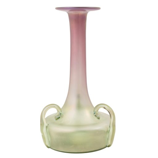 Vase with three handles Robert Holubetz Johann Loetz Witwe for E. Bakalowits Söhne decor Syrius ca. 1901
