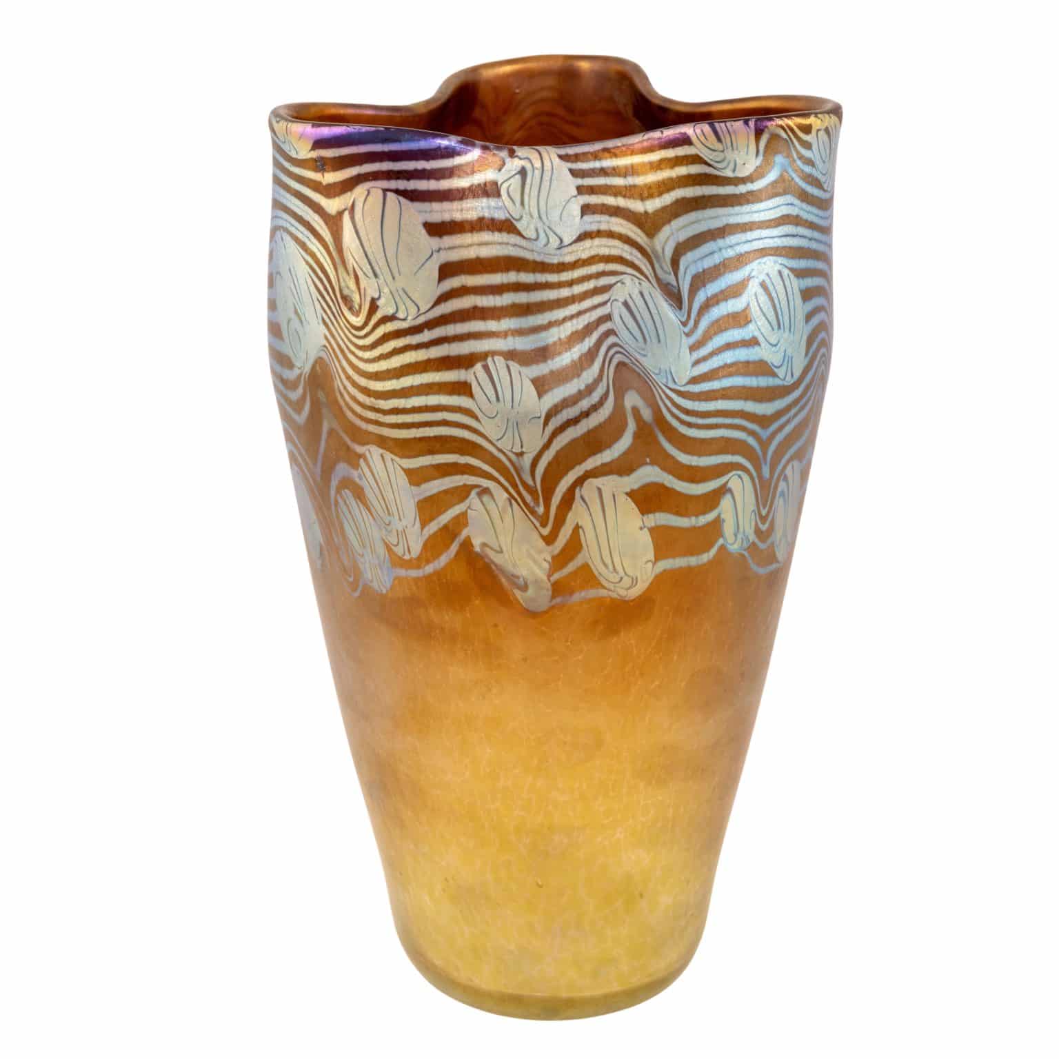 Vase Johann Loetz Witwe Dekor Argus Phänomen Genre 2/351 um 1902