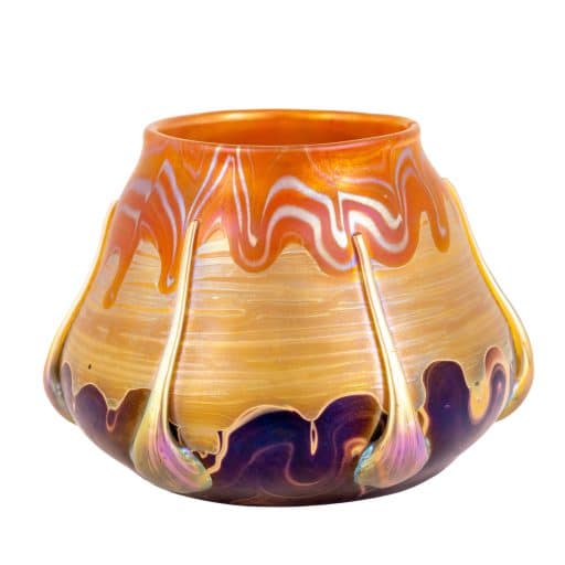 Small vase school of Koloman Moser Arno Richter Johann Loetz Witwe for E. Bakalowits Söhne Wien decor Phenomen Genre 358 ca. 1901