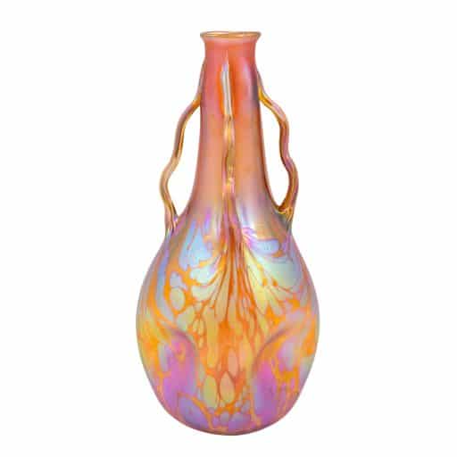 Vase with decorative handles Johann Loetz Witwe decor Phenomen Genre 1/473 ca. 1901